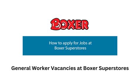 boxer store vacancies.